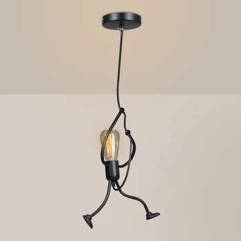 

AC100-240V Iron Man Modern Art Lamp Holder Pendant Lights