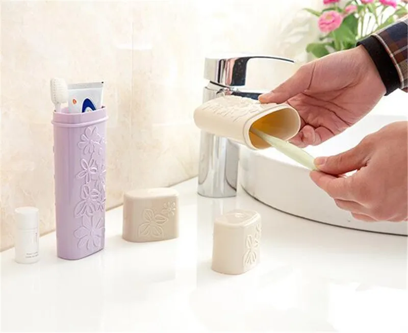 

Hot 200pcs Travel Storage Box Travel Wash Cup Set multifunctional Portable Press Emulsion Minute Bottle Toothpaste Toothbrush Ba