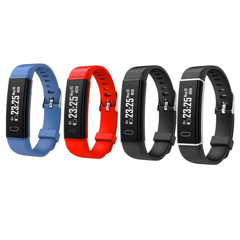 

New Two Color Smart Bracelet Heart Rate Fitness Tracker Smart Watch Monitoring Sports Step Counter Bracelet IP67 Waterproof