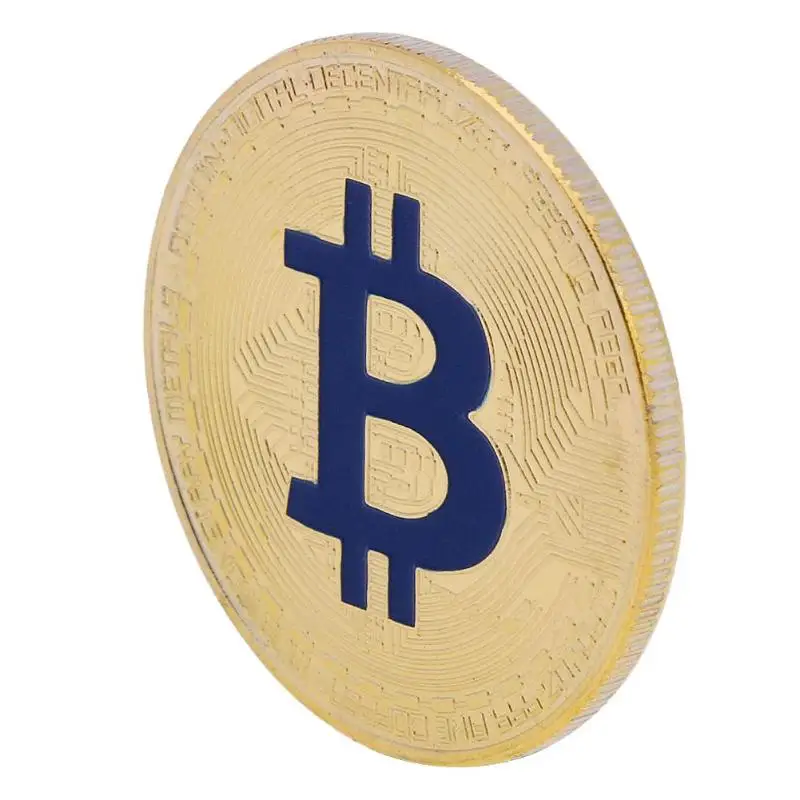 Позолоченная памятная монета биткойны коллекционная художественная коллекция