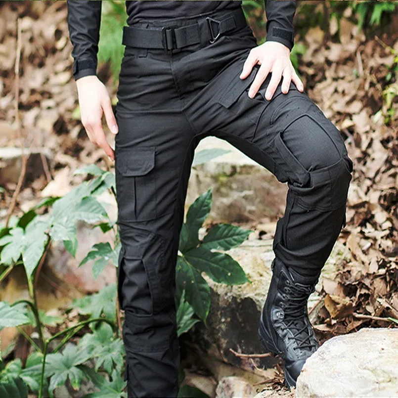 cuffed combat trousers