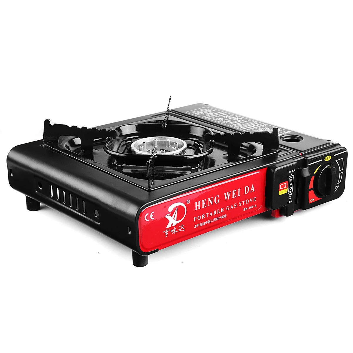  Portable Camping Gas Stove Butane Cooking Bur-ners Wind Shield Outdoor Picnic Bbq Cooker Camping St