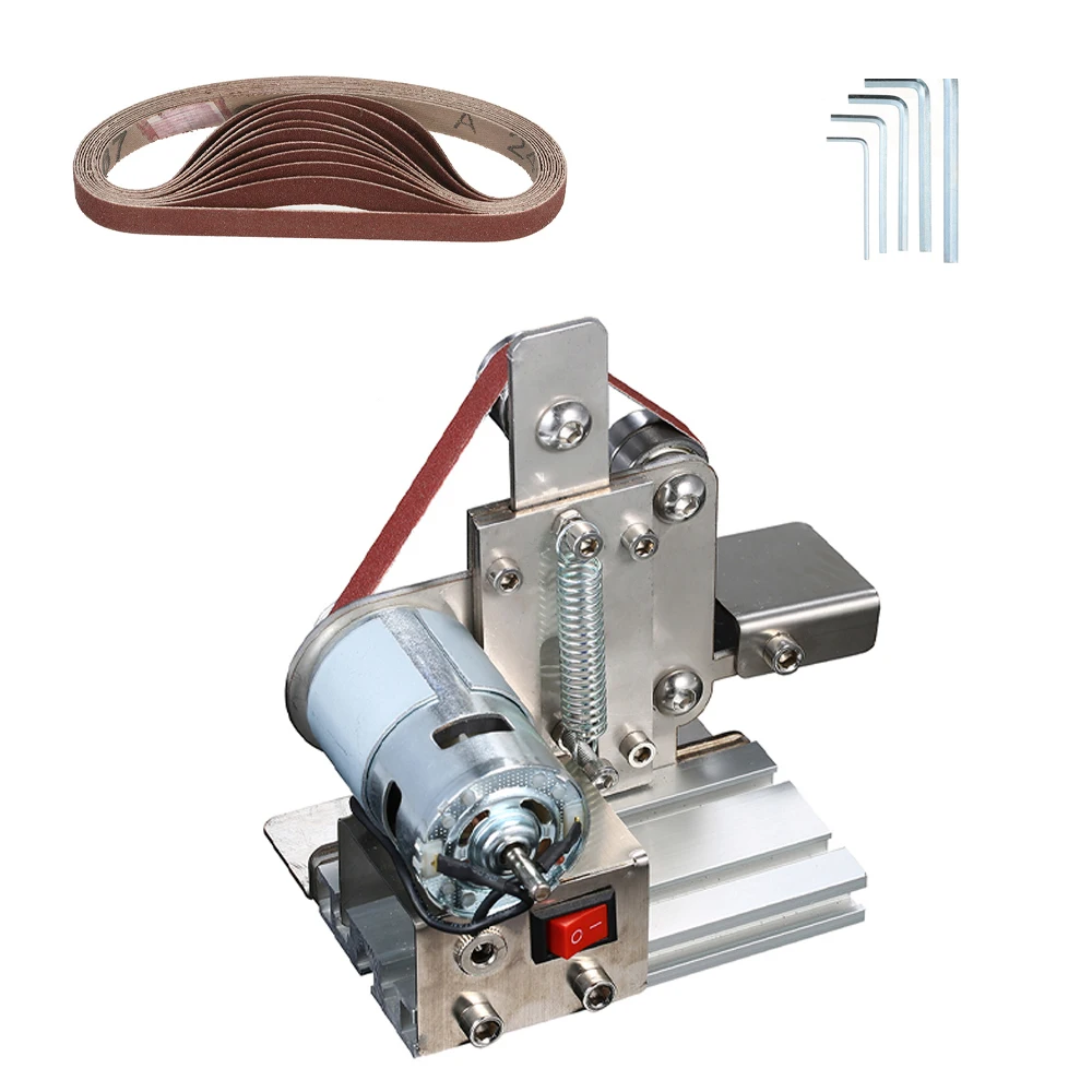 Многофункциональный AC 110-240V шлифовальный мини электрический ленточный шлифовальный станок DIY шлифовальная полировальная машинка резец кромки точилка