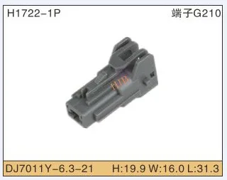 

5set 1P Automobile Waterproof Automotive Line Terminal Auto Wire Terminals Electrical 1 Pin Connectors Dj7011y-6.3-21