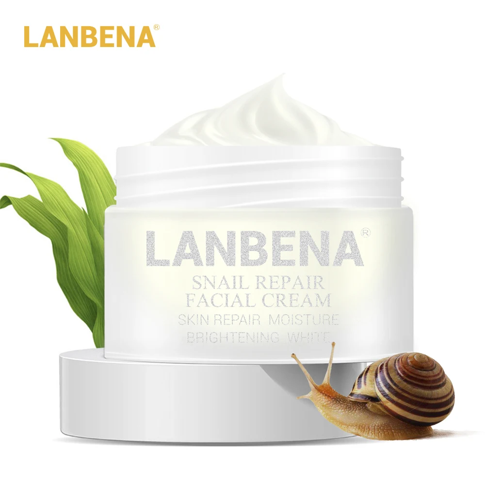 

LANBENA Snail Cream Whitening Face Cream Anti Wrinkle Aging Acne Treatment Moisturizing Firming 30g Skin Repair Care Product