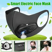 Маска пыли USB Электрический очистки воздуха маски для лица анти-туман дымка PM2.5 PM0.3 пыльцы Дышащая ручной аппарат для искусственной вентиляции легких против пыли загрязнения