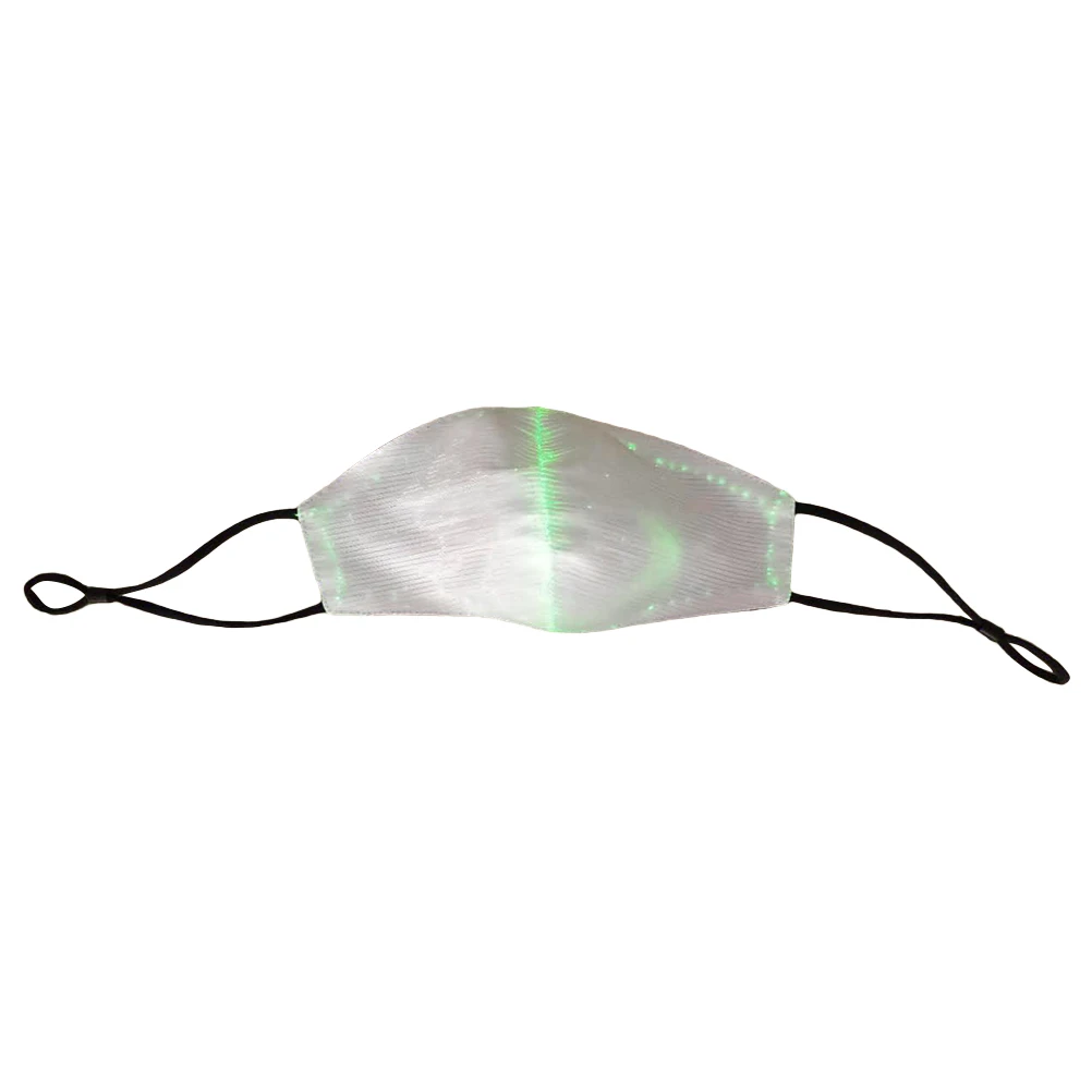 

1pc LED Mask Atttractive Luminous 7 Colors Dust-proof Bright Light Up Mask Rave Mask for Party Women Men Halloween