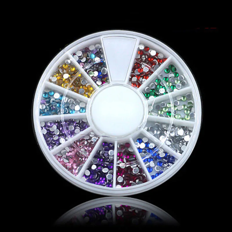

WiRinef 12 Color DIY Design Manicure Diamonds Nail Crystals RhinestonesJewelry Nail Art Beauty Manicure Tools DIY Accessory