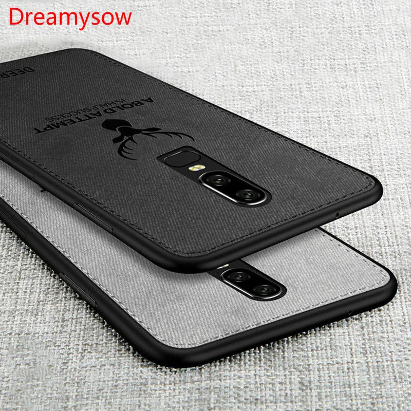 

Dreamysow Fabric Case for Oneplus 5 5T Classic Cloth Matte Skin Soft Hard Back Cover for Oneplus 5T One Plus 6 6T Phone Cases