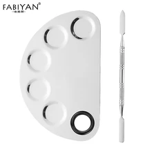 Палетка из нержавеющей стали шпатель стержень косметический макияж дизайн ногтей лицо тени для век гель крем основа, смешивание красота инструменты набор