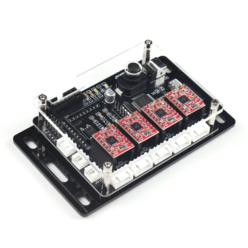 

EleksMaker IVAxis v5.3 New 4-axis Stepper Motor Driver Laser Controller Board DIY CNC Engraver DC 12V