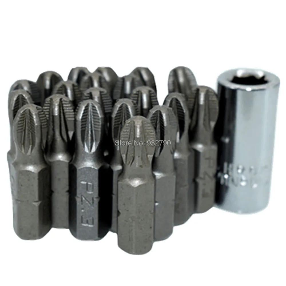 1/4 &quotКвадратный привод на 1/4&quot Шестигранная Отвертка Держатель адаптера w/20 шт