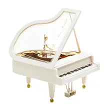 Классический механизм фортепиано Музыкальная шкатулка движение девушка балерина Музыкальная шкатулка пианино модель рацион девушка музыкальные коробки украшение дома комнаты