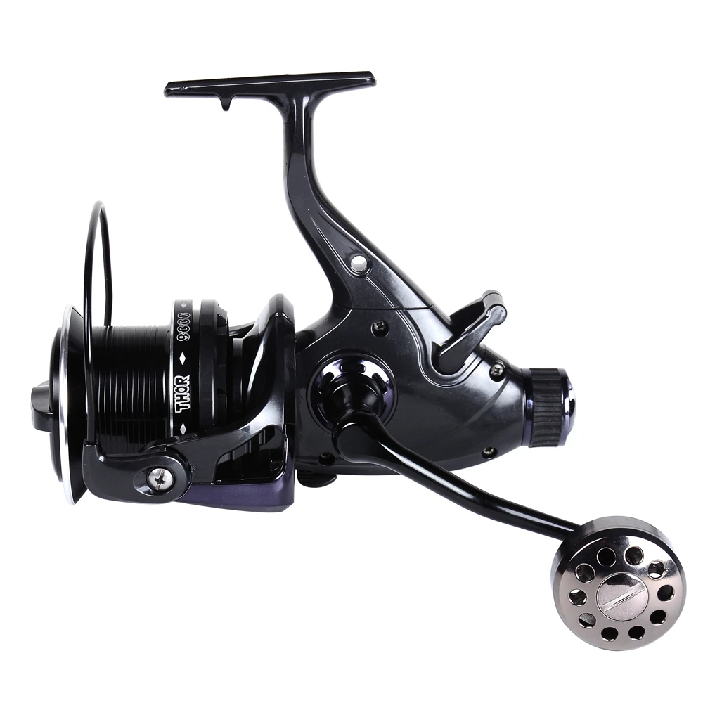 

Carp Fishing Reels 8000-10000 Baitrunner Big Free Runner Double Brake Feeder Exchangeable Reel Handle Side Fishing Reel