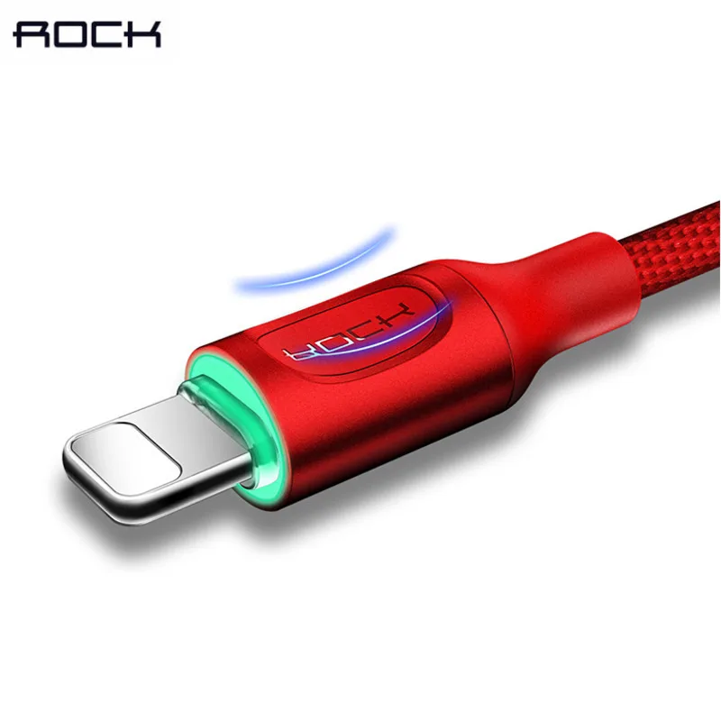 Кабель Lightning для iPhone XS X 8 7 6 S кабель IPad рок светодиодный свет автоматическое