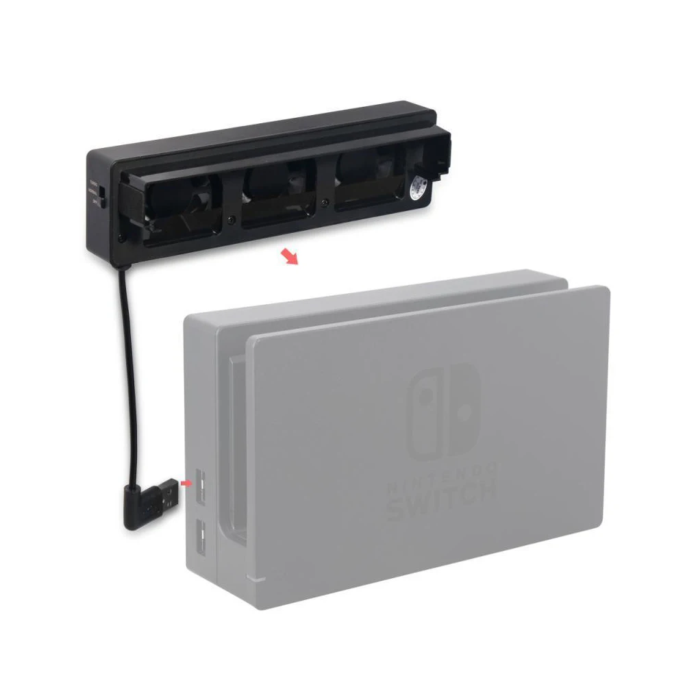 Трехвентиляторная охлаждающая док станция для консоли Nintendo Switch|Запасные части| |