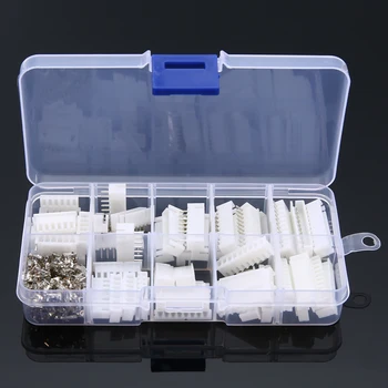 

25 Set JST-XH 6-10 Pin Terminal Pin 2.54mm Terminal Housing PCB Header Wire Connectors AWG#24-#32
