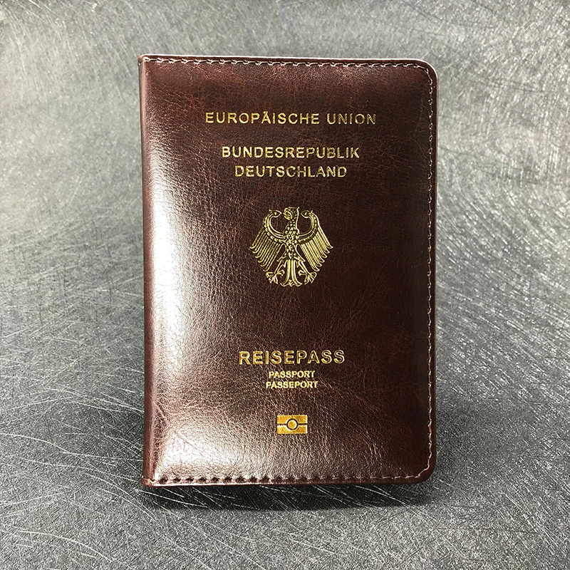Cute German Passport Cover Women Pink Germany Passport Holder Case for