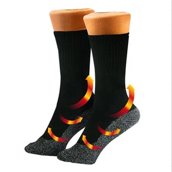 

1 Pair 35 Below Winter Aluminized Keep Feet Warm Long Sock Heat Fibers Insulation Below Socks 2018 New Men socks YJ214