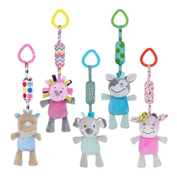 

New Arrive Baby Plush Stuffed Animal Baby Bed Hanging Mobile Toy Bunny Rattle Infant Bed Hanging Toys For Children Kids Gift