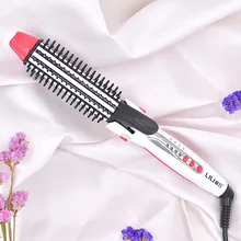 Сумки из натуральной кожи LILI HS-2088 3-в-1 мульти-Функциональные электрические щипцы для завивки волос с защитой от ожогов выпрямитель для волос щипцы для завивки волос инструмент