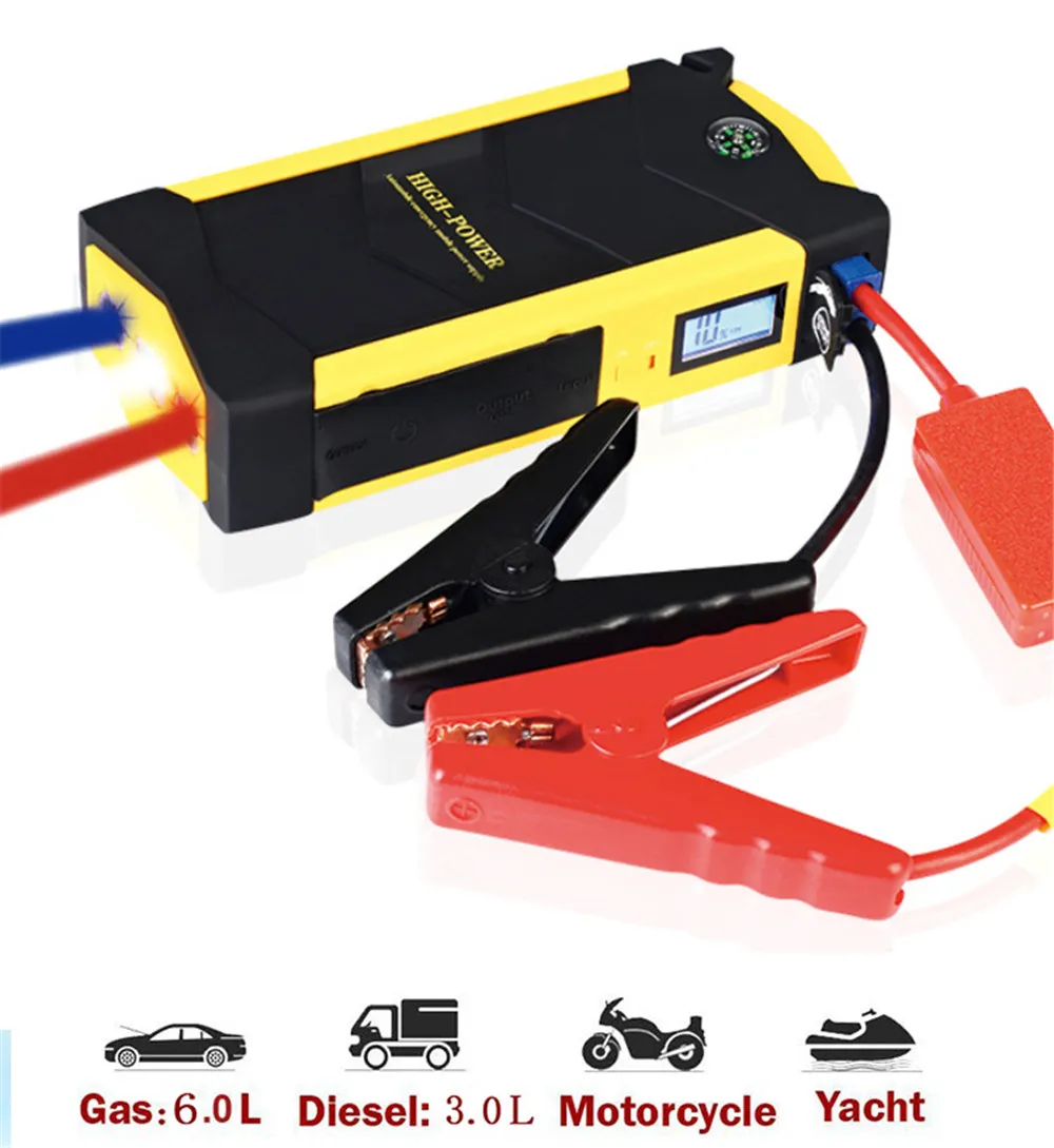 82800mAh 4USB 12V Car Jump Starter Multifunction Emergency Charger Battery Power Bank Pack Booster Waterproof Auto Jump Starter 82800mAh 4USB 12V Car Jump Starter Multifunction Emergency Charger Battery Power Bank Pack Booster Waterproof Auto Jump Starter