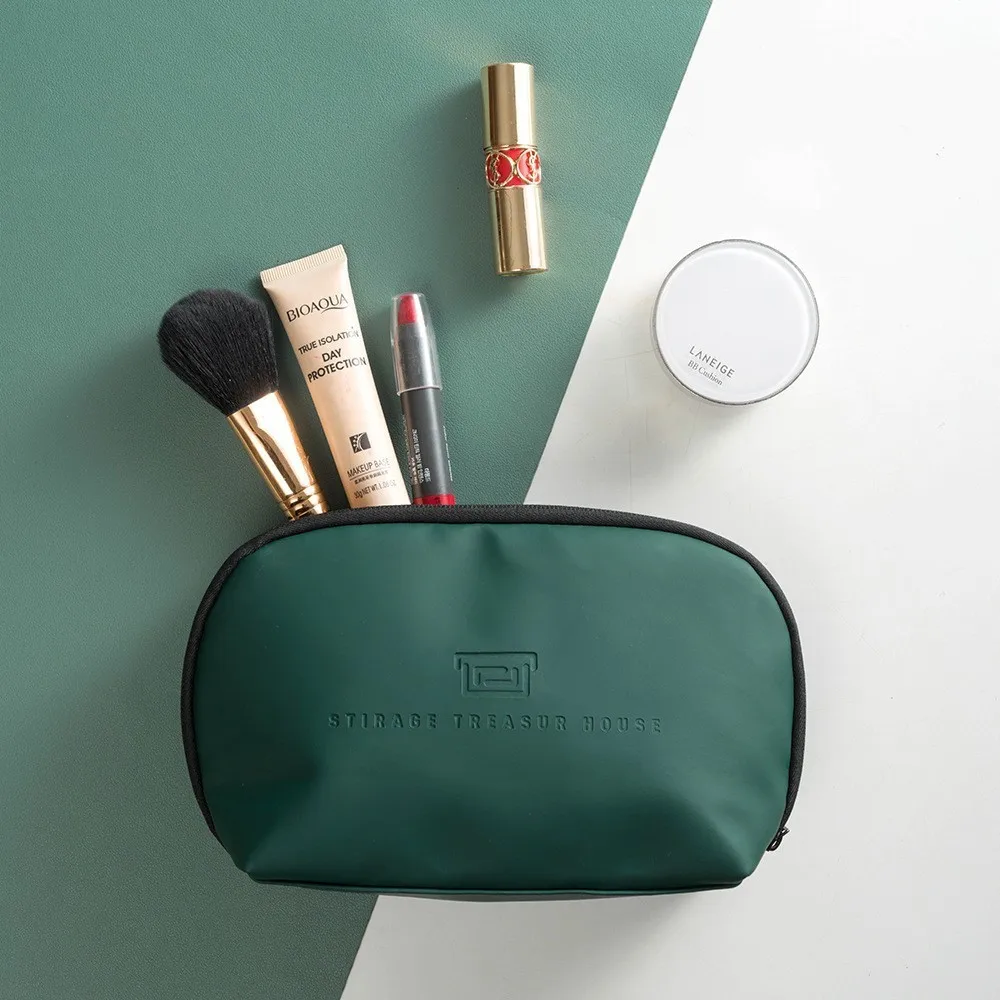 

Women Cosmetic Bag zipper portable Travel Makeup Case washable case for Cosmetic brush Storage Toiletry Wash Beauty Kit.