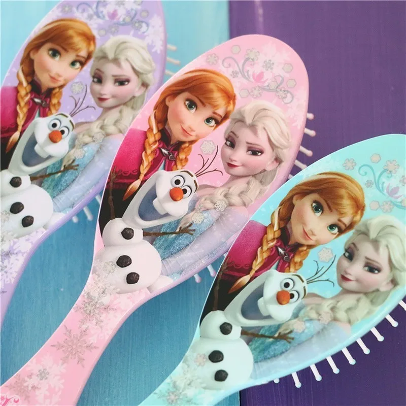 Disney Elsa Anna Princess Air Cushion Comb The Frozen Girls Comb Children Baby Cartoon Anti-static Comb Disney Elsa Anna Princess Air Cushion Comb The Frozen Girls Comb Children Baby Cartoon Anti-static Comb