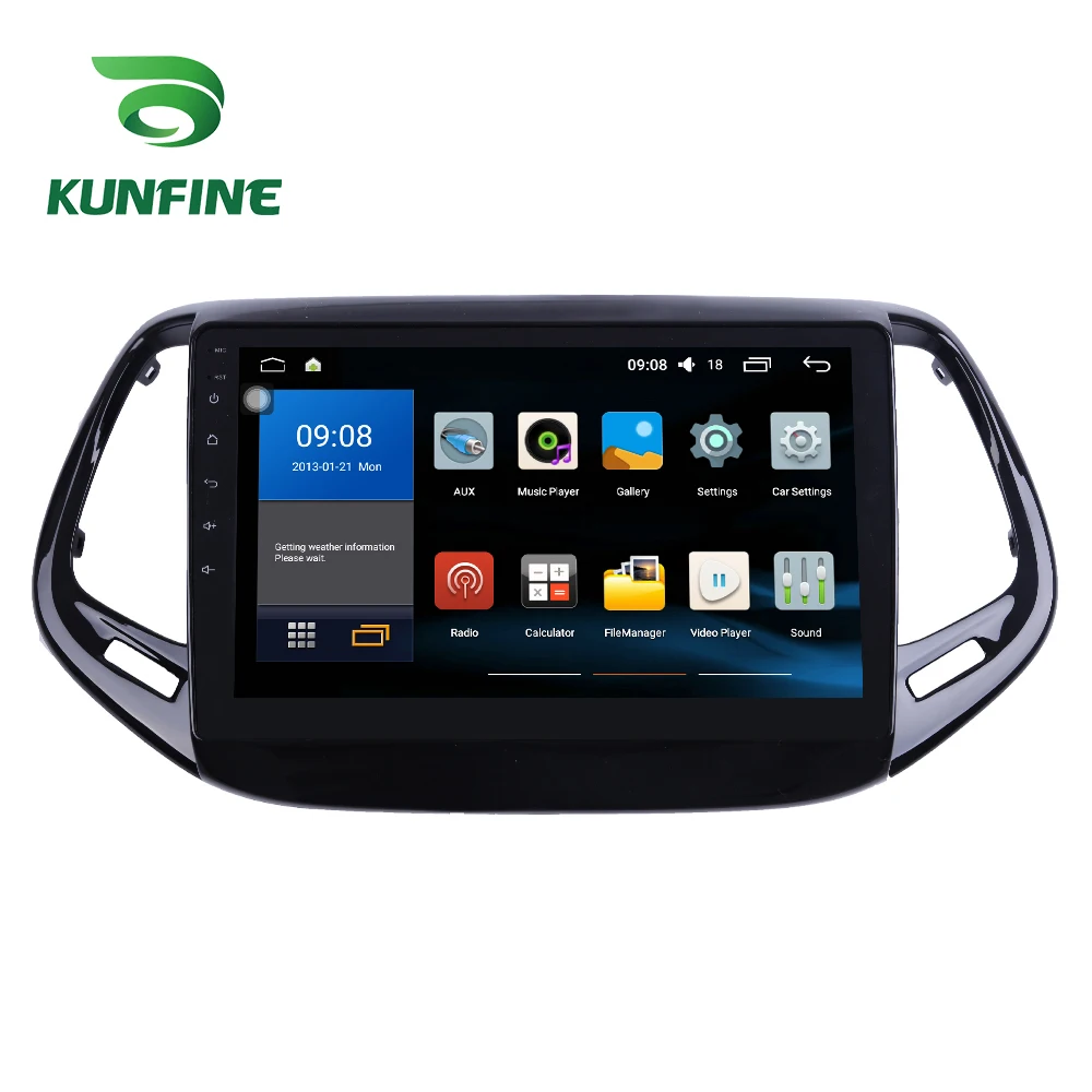 Восьмиядерный 1024*600 Android 8 1 автомобильный DVD GPS навигационный плеер Deckless стерео для