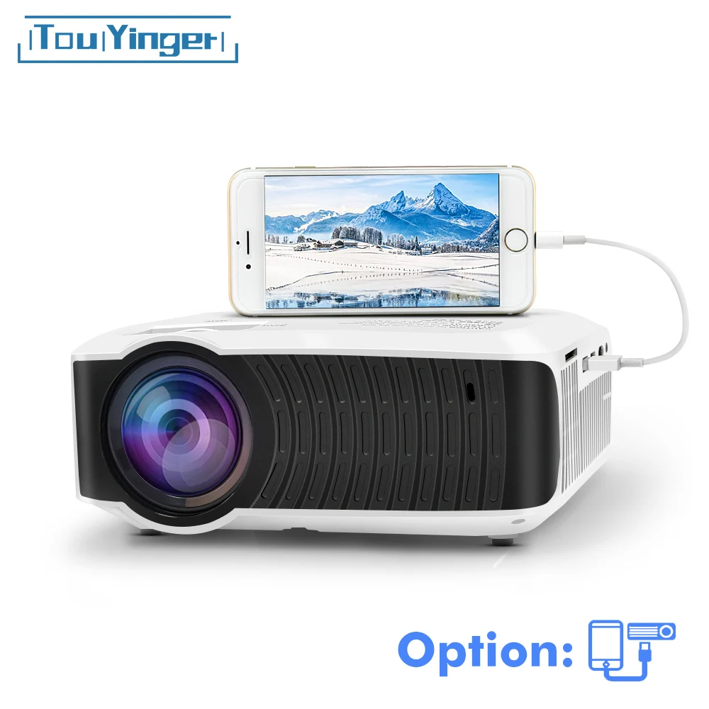 TouYinger T4 mini LED projector full hd 2400lumen 720p LCD home micro video theater protable beamer USB HDMI SD VGA 3d projector TouYinger T4 mini LED projector full hd 2400lumen 720p LCD home micro video theater protable beamer USB HDMI SD VGA 3d projector