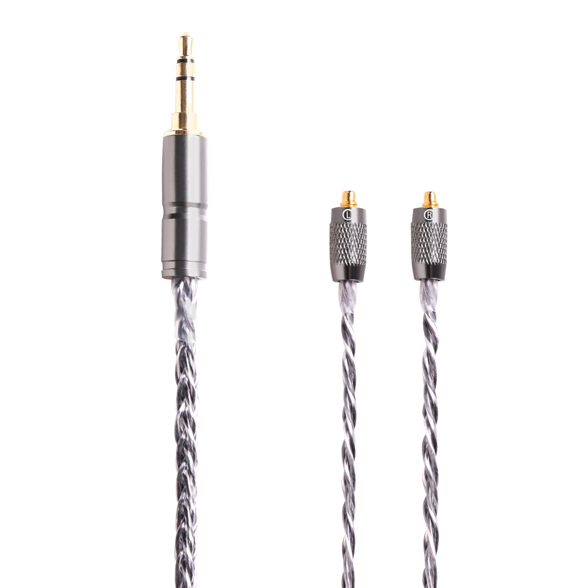 BGVP 2,5 мм/3,5 мм/2 Pin 400 провода 6N OCC серебрение MMCX кабель наушников 8 ядро балансировки аудиофилов кабель для Shure для UE