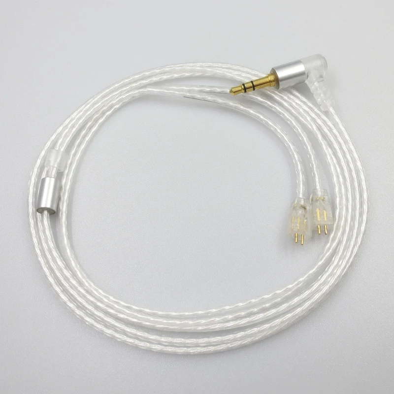 Мягкий обновленный кабель для Sennheets Ie80 Ie8 Ie8I Посеребренная Diy