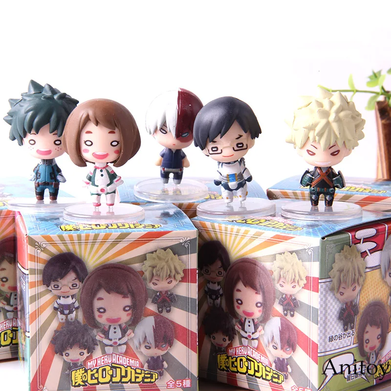 

5pcs/set Action Figure Boku No Hero Academia Midoriya Izuku Bakugou Katsuki Todoroki Shoto Tenya Iida Ochako Uraraka Toys Dolls