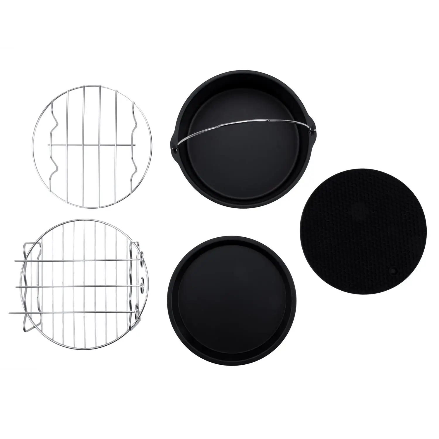 

Detachable Electric Air Fryer Deep Oven Cooker with Recipe,1300 W, Time and Temperature Display, Touch-Screen Control