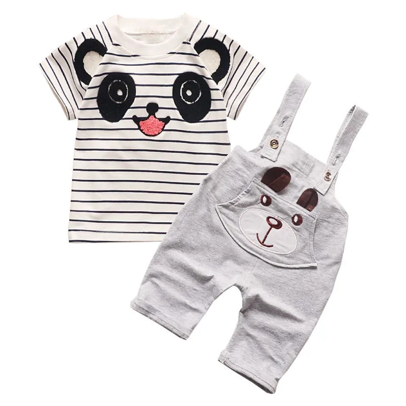 Summer Newborn Baby Boy's And Girls' Clothes Short-sleeved Sets Cartoon Kids Suit Kids 2PCS 0-4 Years Children's Wear Summer Newborn Baby Boy's And Girls' Clothes Short-sleeved Sets Cartoon Kids Suit Kids 2PCS 0-4 Years Children's Wear