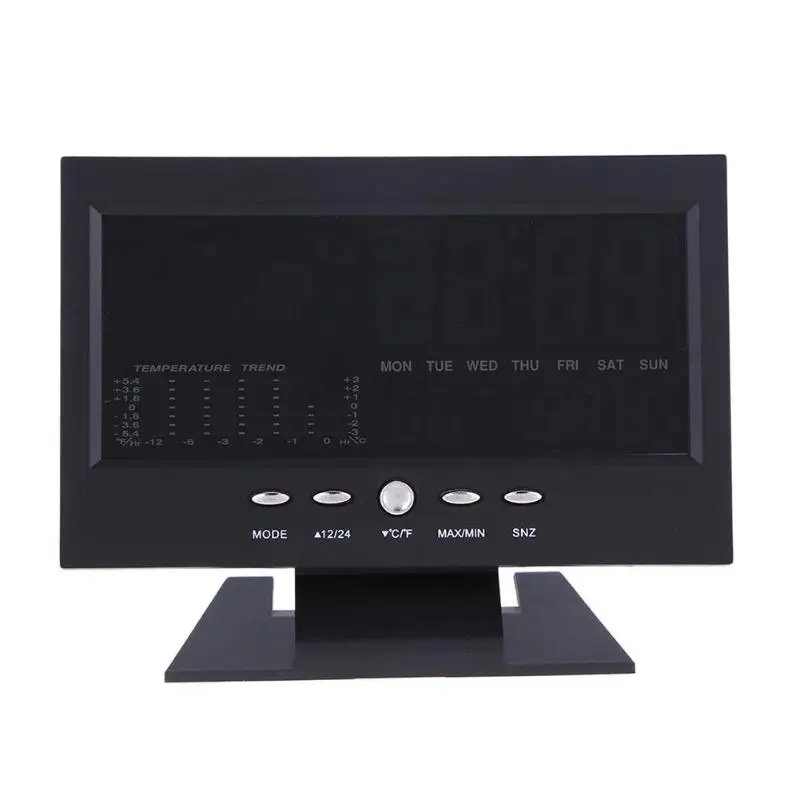 

New LCD Digital Weather Station Hygrometer Thermometer Electronic Temperature Humidity Controller Meter Alarm Clock LCD Calendar