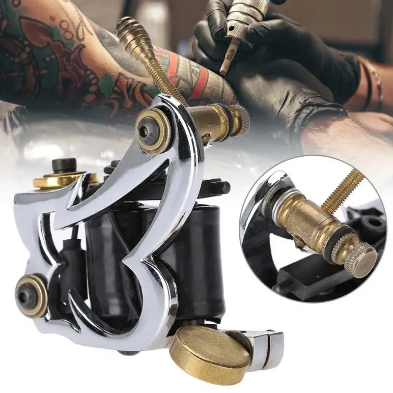

Tattoo Liner Machine Shader 10 Wraps Copper Coil rotary Tattoo Gun for Tattooists microblading permanent make up machine