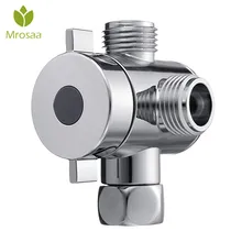 Chrome 3 Way Насадки для душа переключающий клапан 1/" Три Функция Переключатель душ адаптер клапан кронштейн настенный Топ Насадки для душа Запчасти