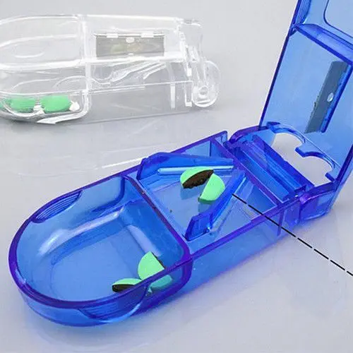 1 шт. Pill Cutter сплиттер разделитель половина отсек для хранения коробка медицина