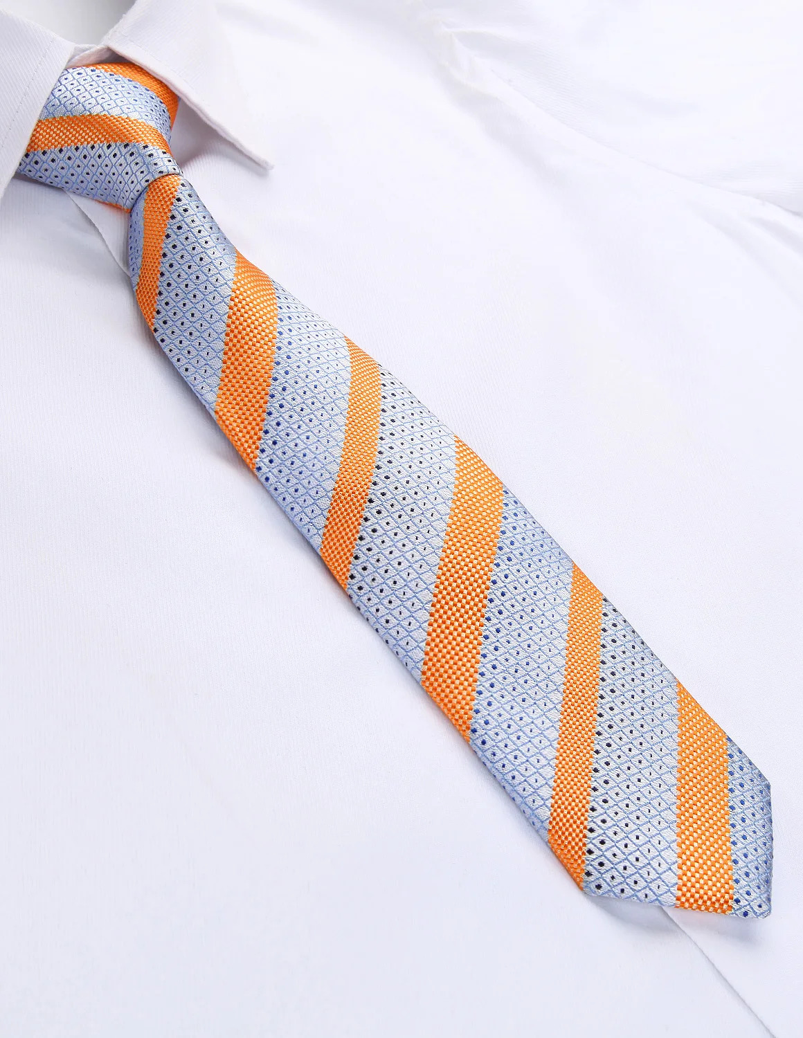  38cm Child Pre-tied Necktie for Boys Plaids Woven Handkerchief Set Kids School Parent-Child Tie Poc