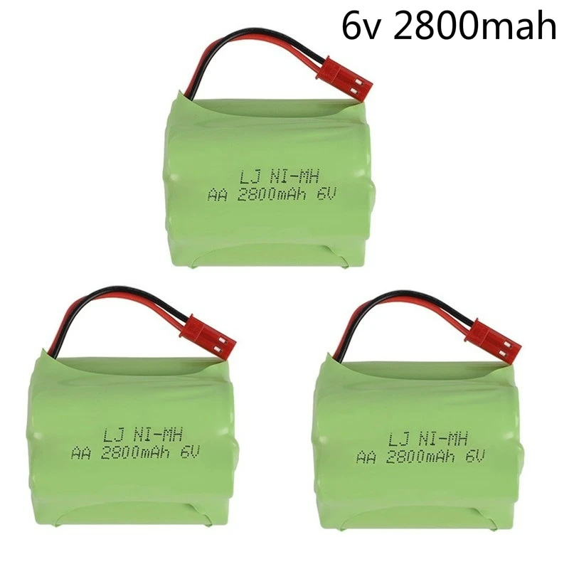 

(T model) 6v 2800mah NIMH Battery 6v Ni-MH battery pack for RC toy Car Boat GUN TANK Truck Trains RC toy model Battery 3pcs