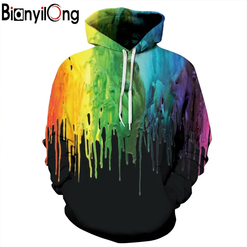 BIANYILONG новые модные мужские толстовки с капюшоном мужские/женские осенние зимние