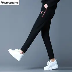 Утепленные брюки Для женщин карандаш полной длины серый черный вставить карман плюс Размеры Для женщин зимние штаны с аппликацией Штаны 4xl