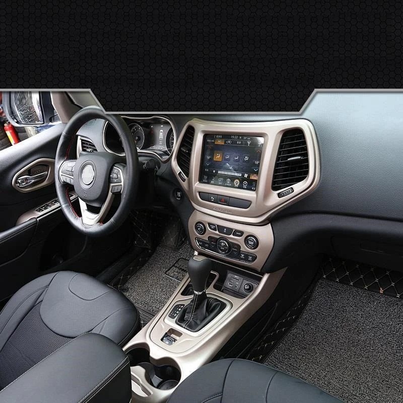 

Automovil Automobile Ignition Interior Fashion Mouldings Parts Protecter Bright Sequins Car Styling 16 17 FOR JEEP Cherokee
