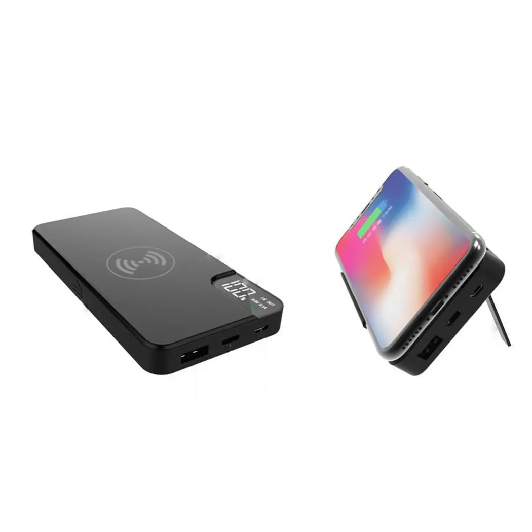 Wireless 10000mah Power bank Portable Phone Hoder Stand Charger Powerbank Pawer Bank Supply External Batery Poverbank
