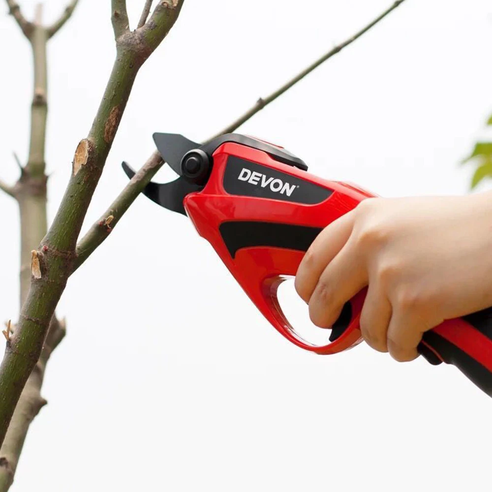 

Power Tools Li-Ion Battery Cordless Secateur Branch Cutter Electric Cutter Pruning Shear Sharp Cutting Tool To Fruit Garden Led