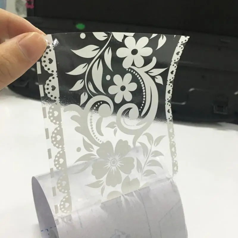 

10cm*10m Lace Flower Wall Stickers PVC Waterproof Adhesive Window Wall Poster Waist Line Mirror Tape Home Decoration