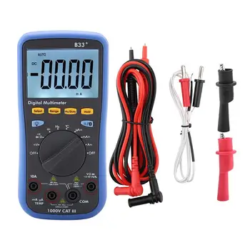 

LCD Display Digital Bluetooth Multimeter for Measuring AC/DC Voltage Current Resistance B33+