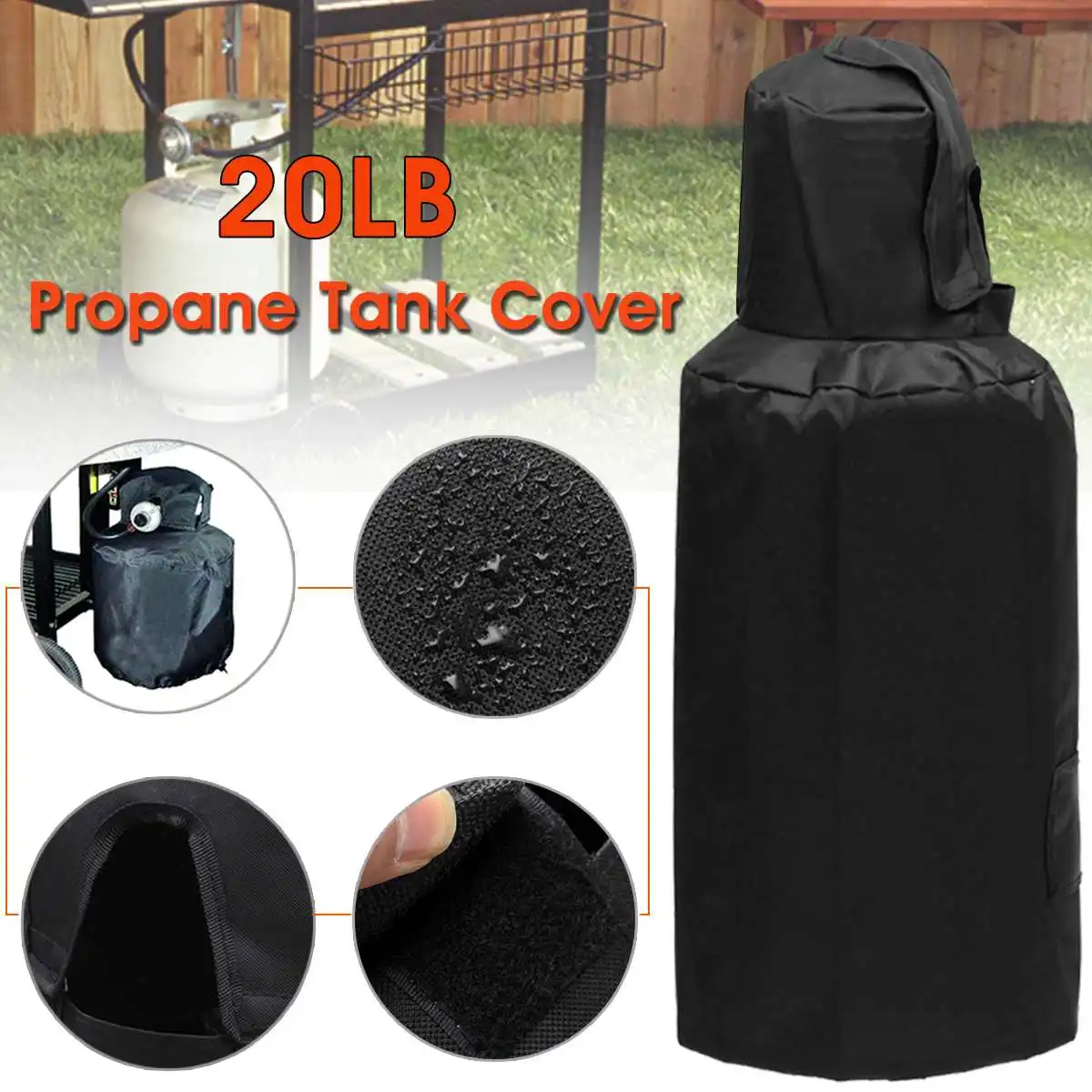 

20LB Propane Tank Cover Gas Bottle Covers Waterproof Dust-proof Anti UV