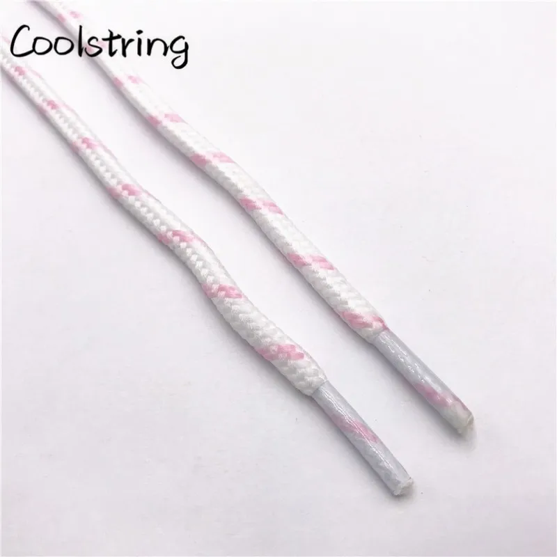 Coolstring 0.45cm Outdoor Unisex Casual Round Striped Sports Shoelace With Dots Bootlaces Shoestrings For Dorky Dad Shoes Laces